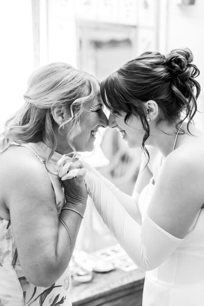 Bride and mom at Rivercrest Farms in Dover, Ohio.