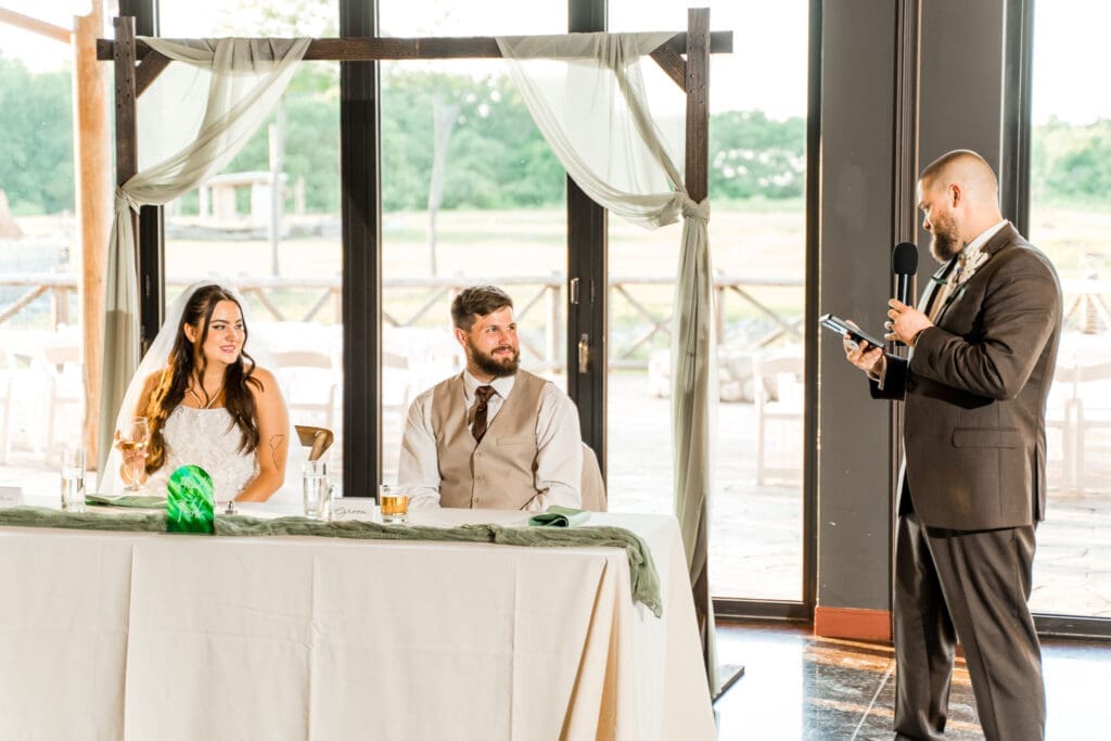 Wedding toast at the Columbus Zoo and Aquarium