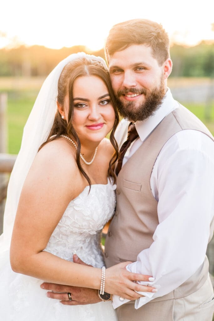 Golden hour couple portrait at the Columbus Zoo and Aquarium Africa Event Center