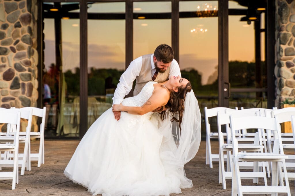 Sunset couple portrait at the Columbus Zoo and Aquarium Africa Event Center