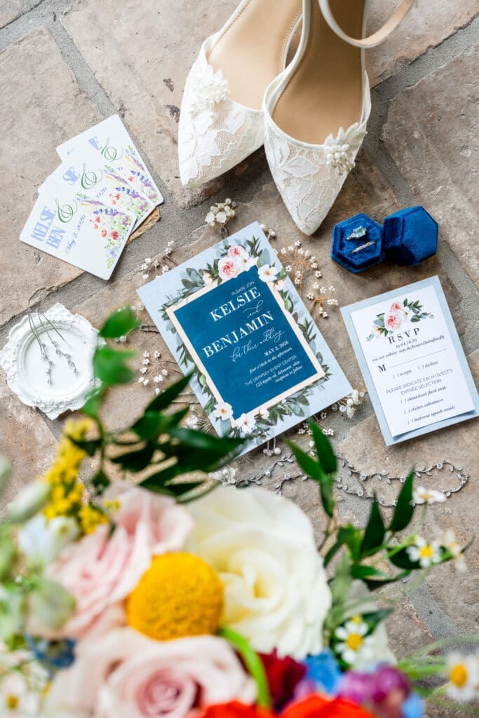 Flat lay at the Dempsey Event Center in Delaware, Ohio.