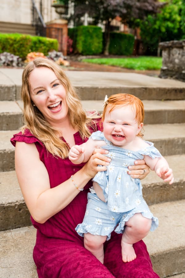 Family photos at Jeffrey Mansion in Bexley, Ohio