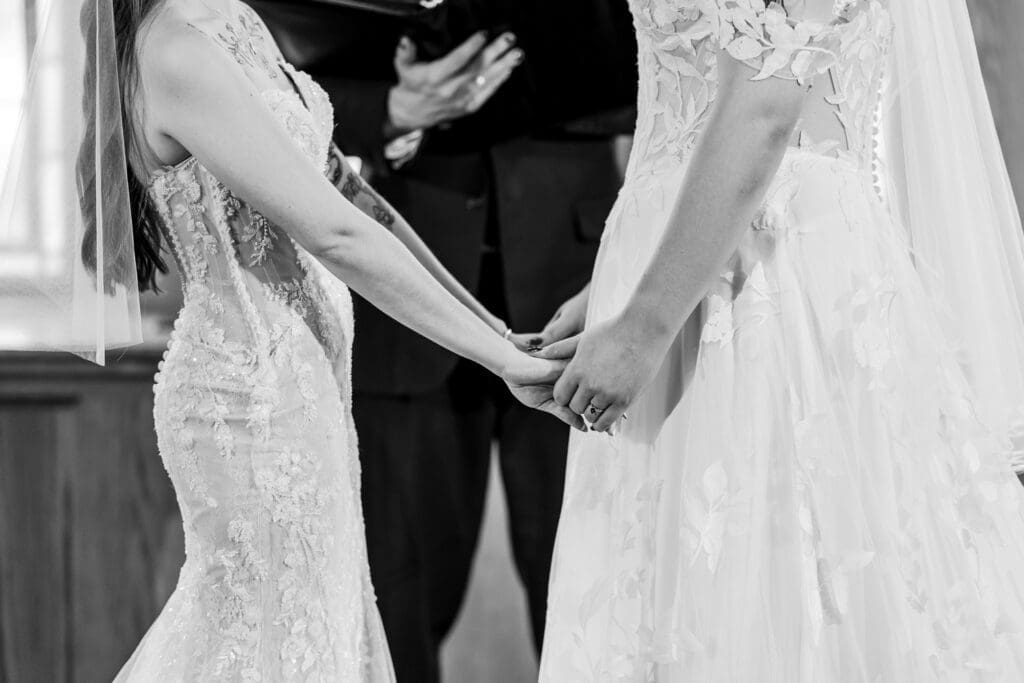 Columbus Ohio LGBTQ+ wedding at Wagnalls Memorial Library