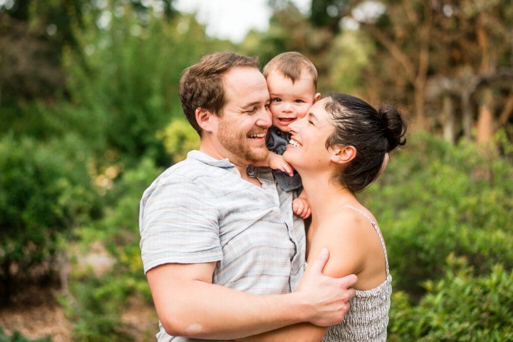Summer family photos at the Columbus Park of Roses
