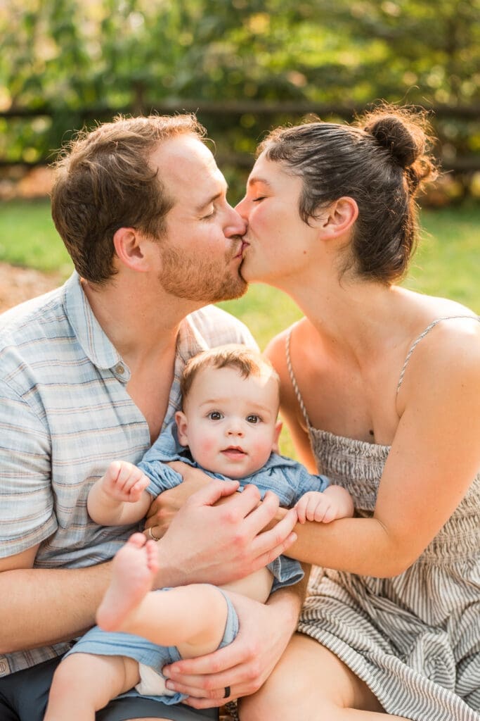 Summer family photos at the Columbus Park of Roses