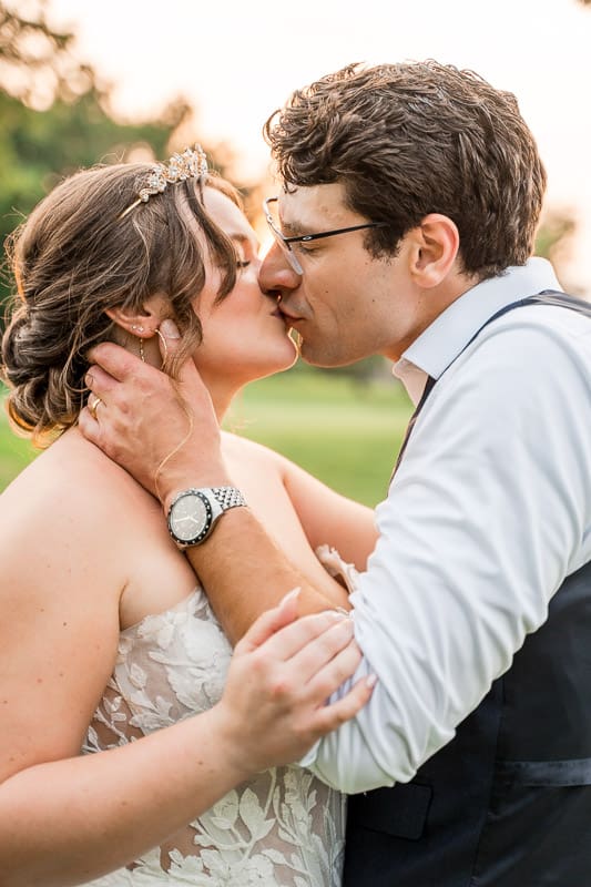 Golden hour photos at a wedding at Pinnacle Golf Club in Grove City, Ohio.