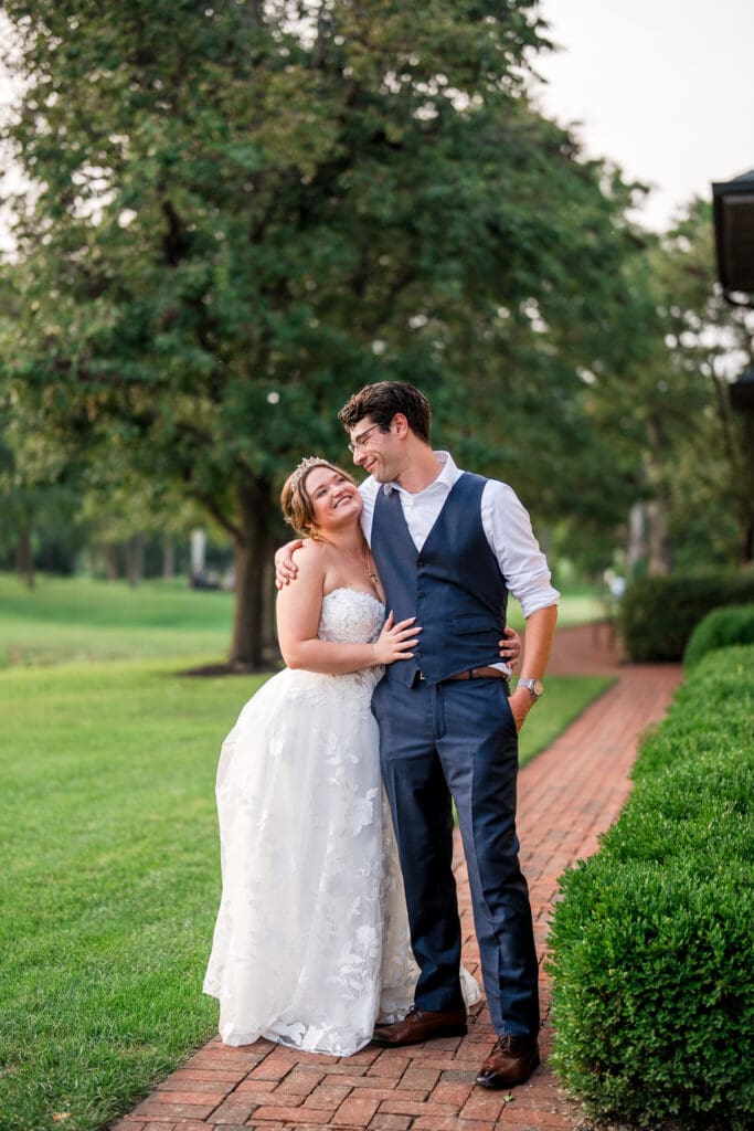 Golden hour photos at a wedding at Pinnacle Golf Club in Grove City, Ohio.