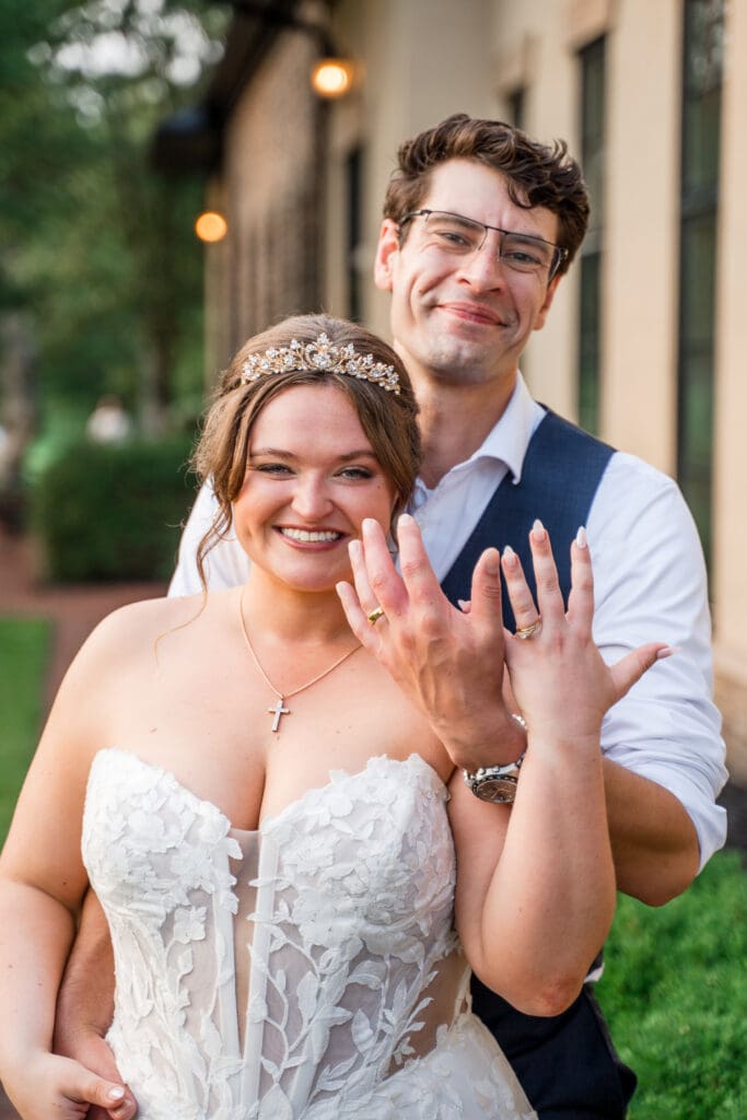 Golden hour photos at a wedding at Pinnacle Golf Club in Grove City, Ohio.