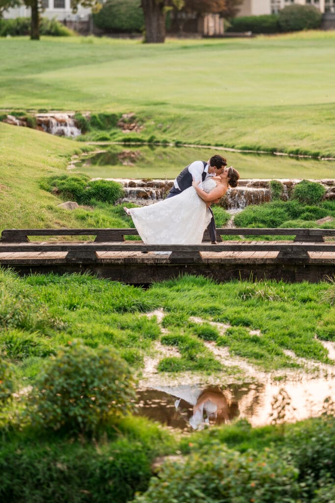 Golden hour photos at a wedding at Pinnacle Golf Club in Grove City, Ohio.